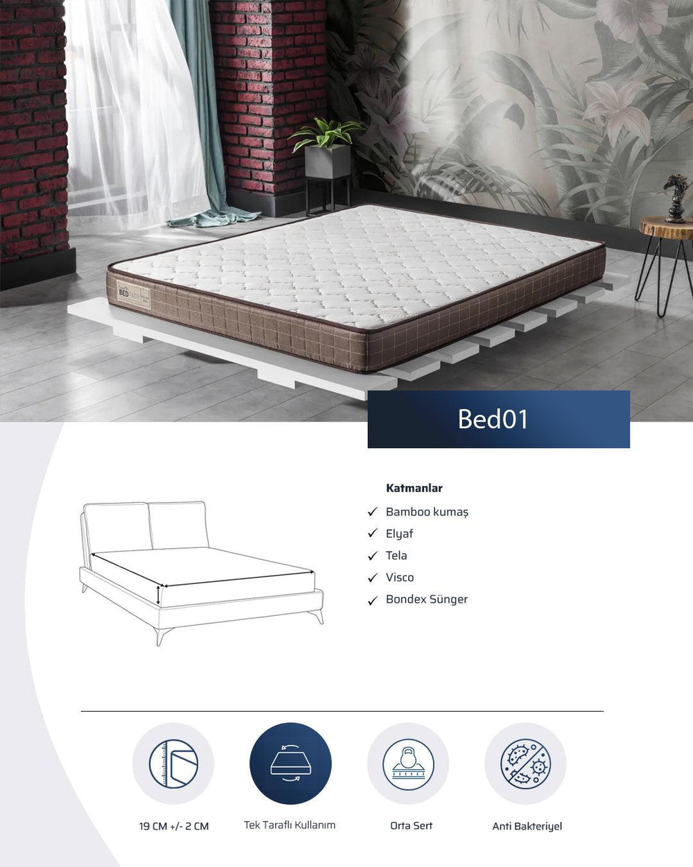 Woodnrty BED01 YATAK