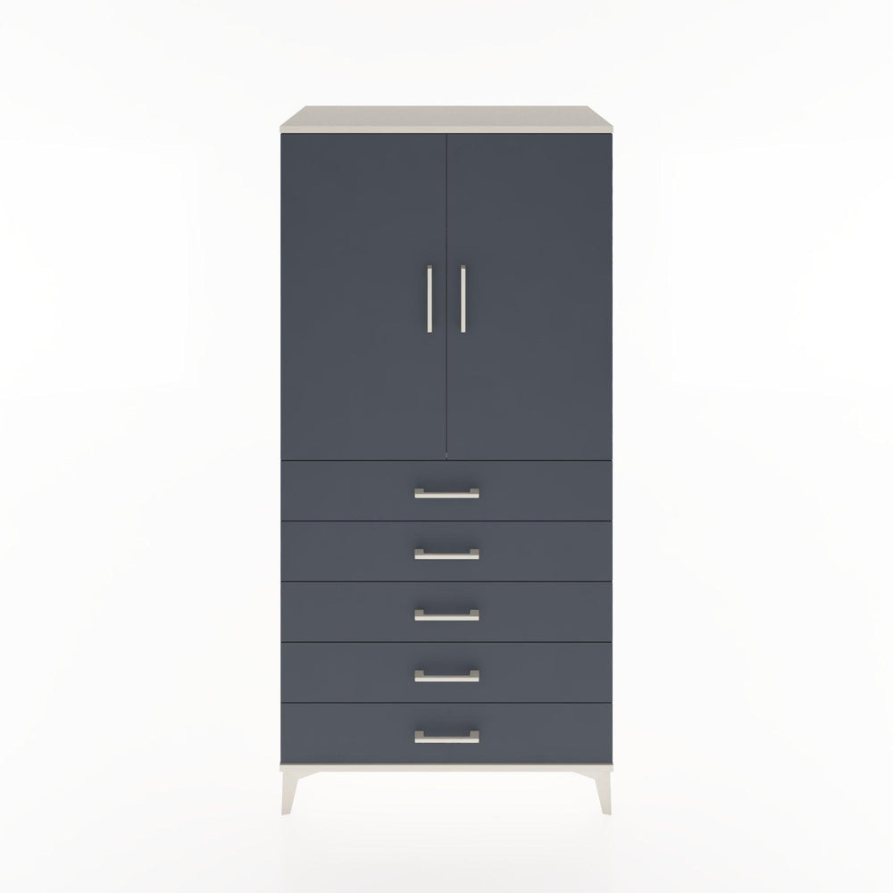Woodntry Modular Cabinet Moonstone 88x44x170 cm with Doors and Drawers KC26-1