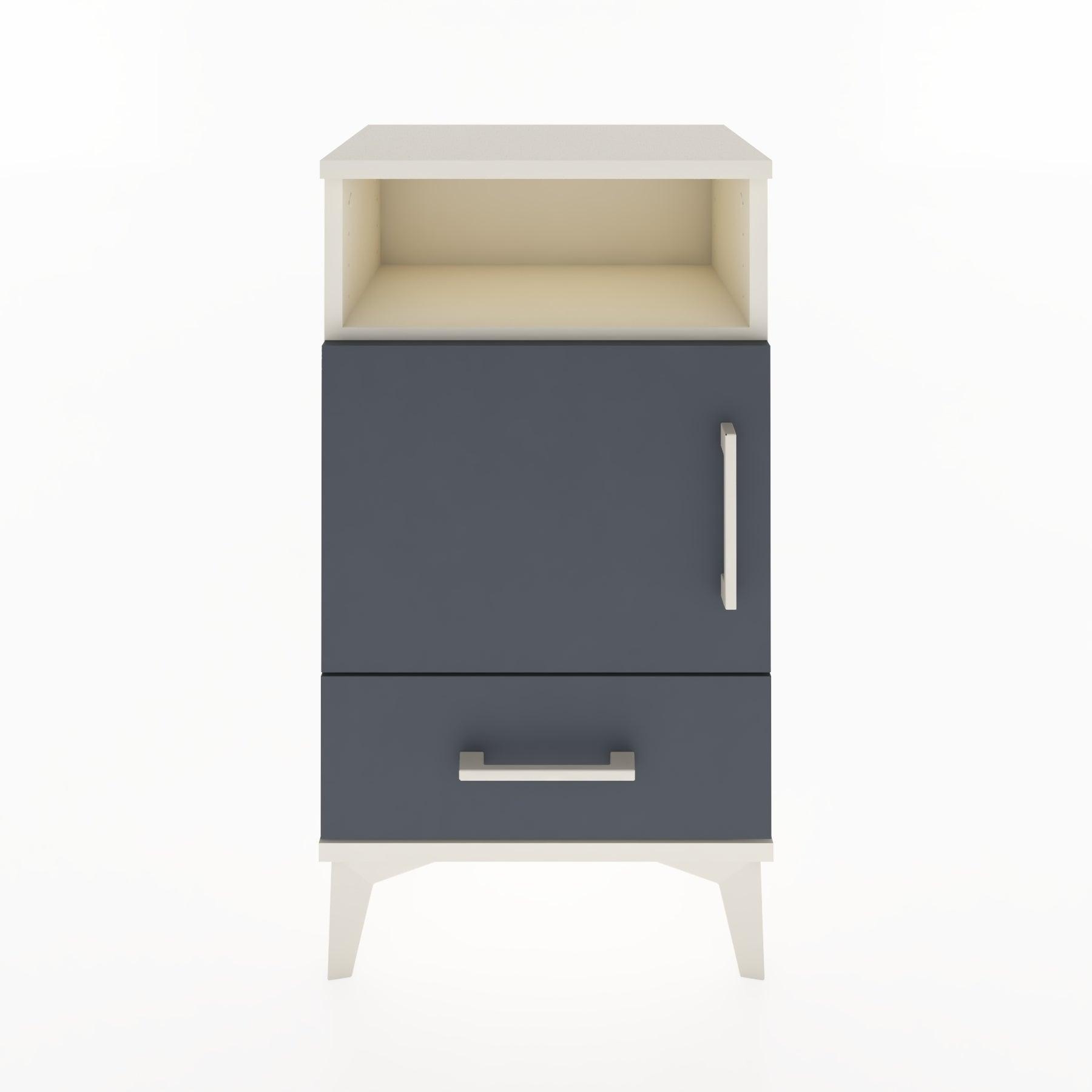Woodntry Modüler Komodin Raf Kapak Çekmeceli 44x30x68 cm Aytaşı - Woodntry