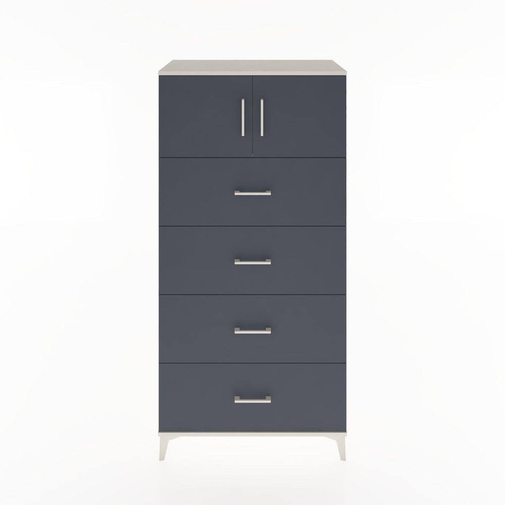 Woodntry Modular Cabinet Moonstone 88x44x170 cm with Doors and Drawers KC25-1