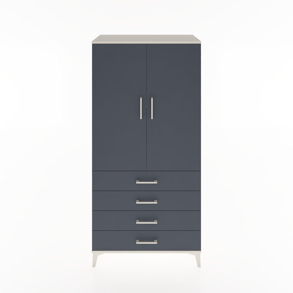 Woodntry Modular Cabinet Moonstone 88x44x170 cm with Doors and Drawers KC5-1
