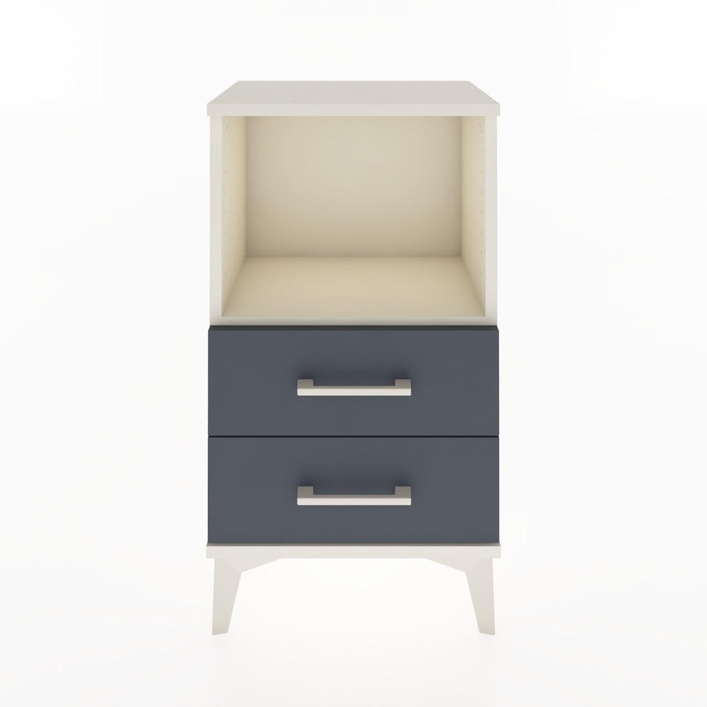 Woodntry Modüler Komodin 2 Çekmece ve Raflı V2 44x30x68 cm Aytaşı - Woodntry