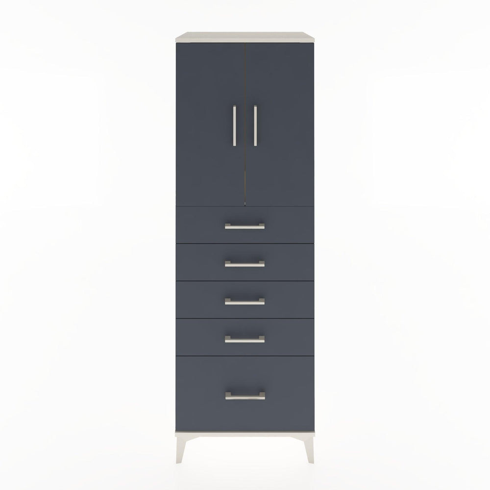 Woodntry Modular Cabinet Moonstone 60x44x170 cm with Doors and Drawers KC12-1