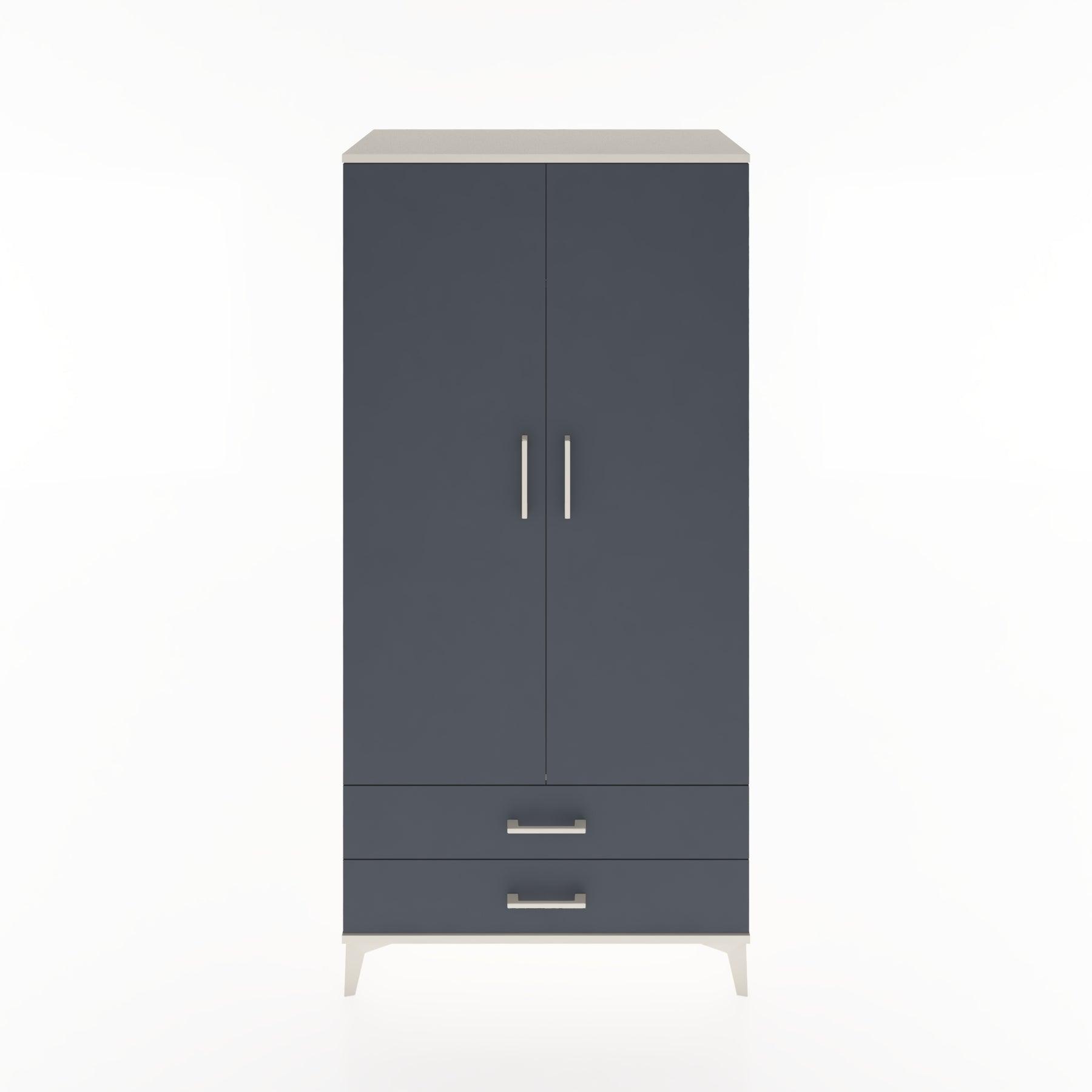 Woodntry Modular Cabinet Moonstone 88x44x170 cm with Doors and Drawers KC29-1
