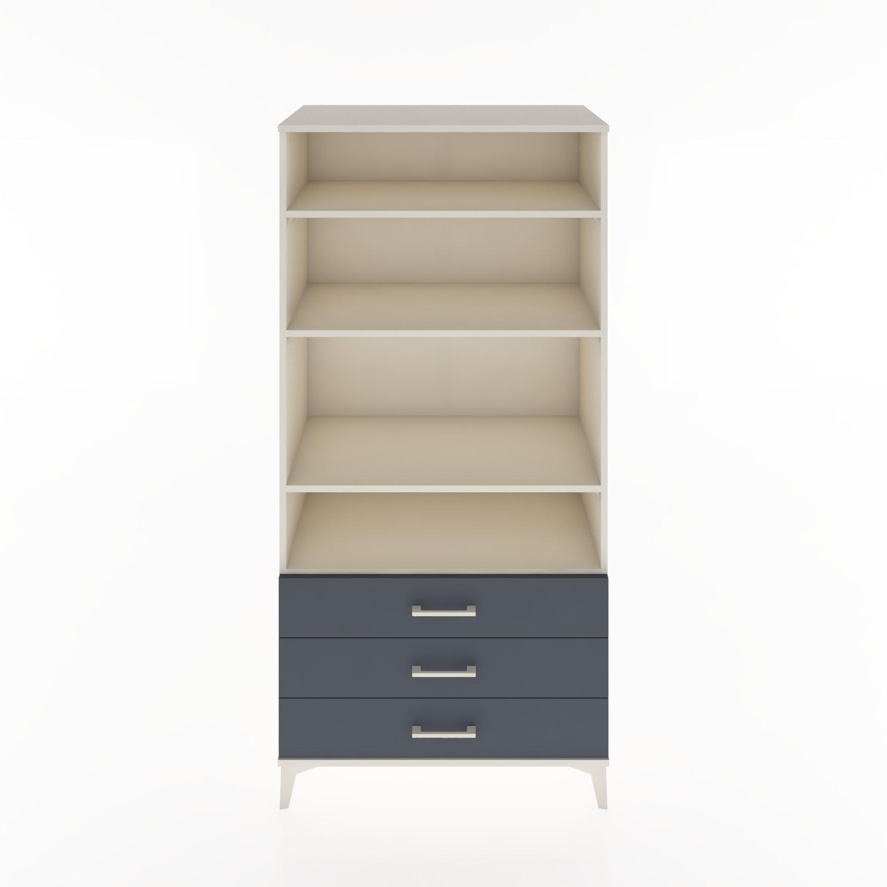 Woodntry Modular Cabinet Moonstone 88x44x170 cm with Drawers and Shelves CR37-1