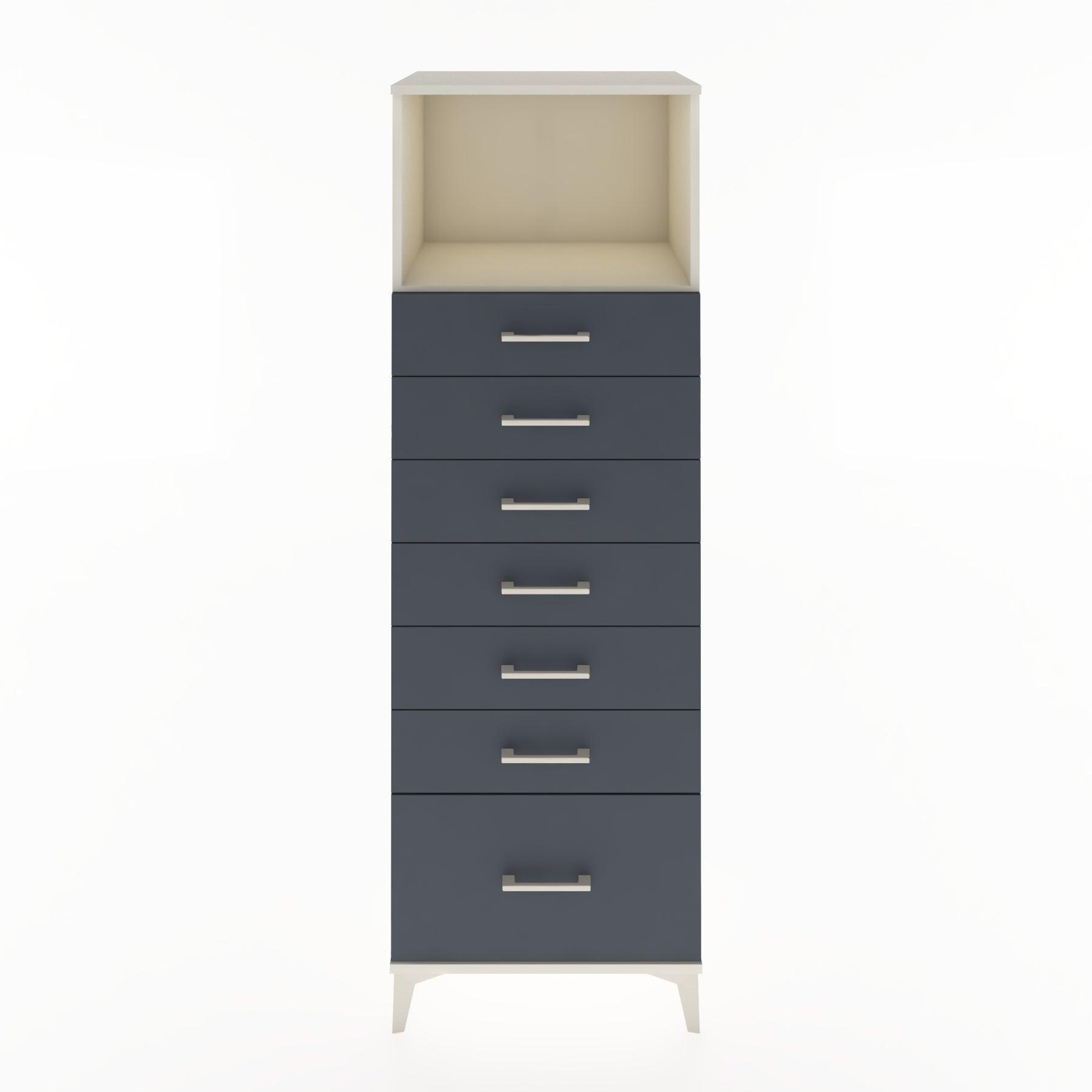 Woodntry Modular Cabinet Moonstone 60x44x170 cm with Drawers and Shelves CR38-1