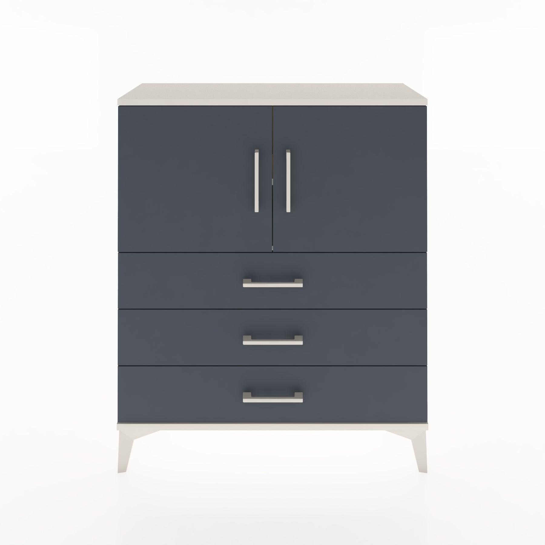 Woodntry Modüler Şifonyer Aytaşı 88x30x94 cm Kapaklı ve Çekmeceli KC7-1