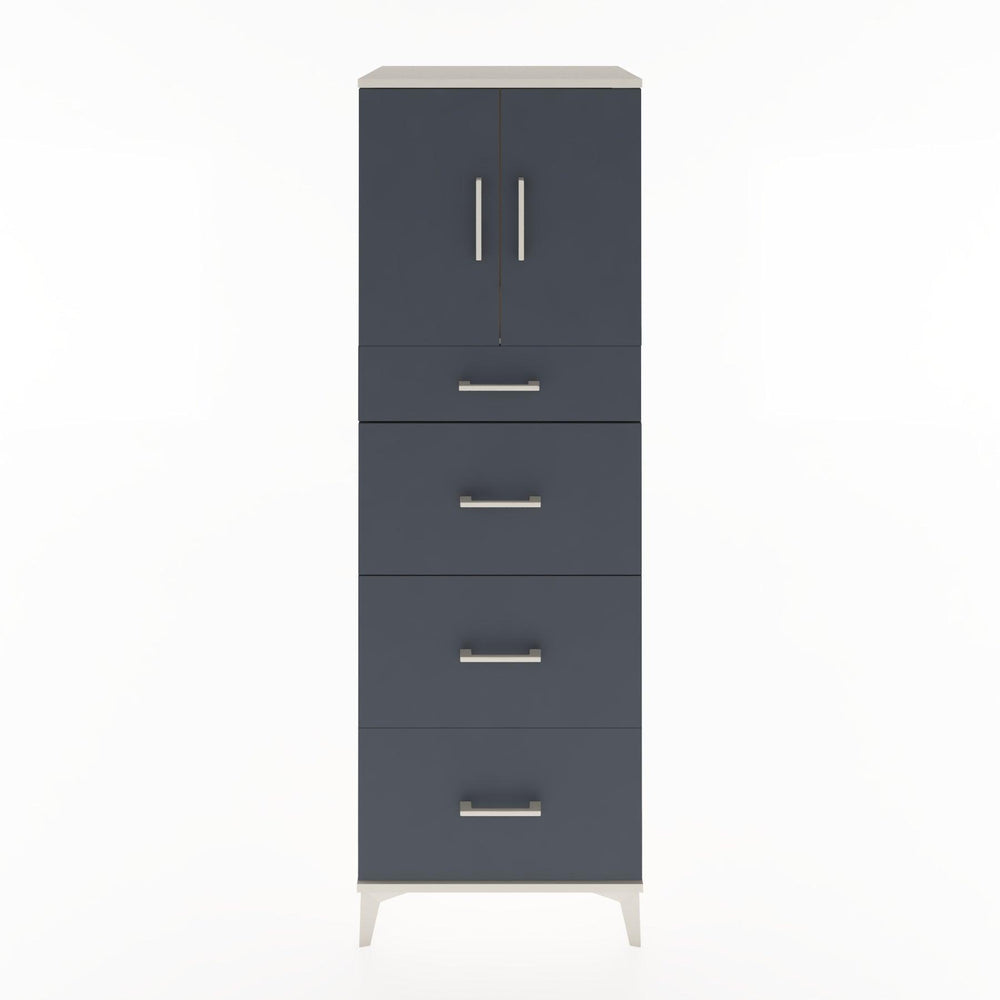 Woodntry Modular Cabinet Moonstone 60x44x170 cm with Doors and Drawers KC23-1