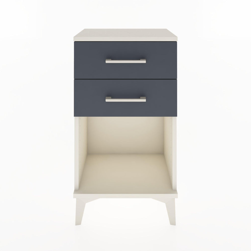 Woodntry Modüler Komodin 2 Çekmece ve Raflı V1 44x30x68 cm Aytaşı - Woodntry