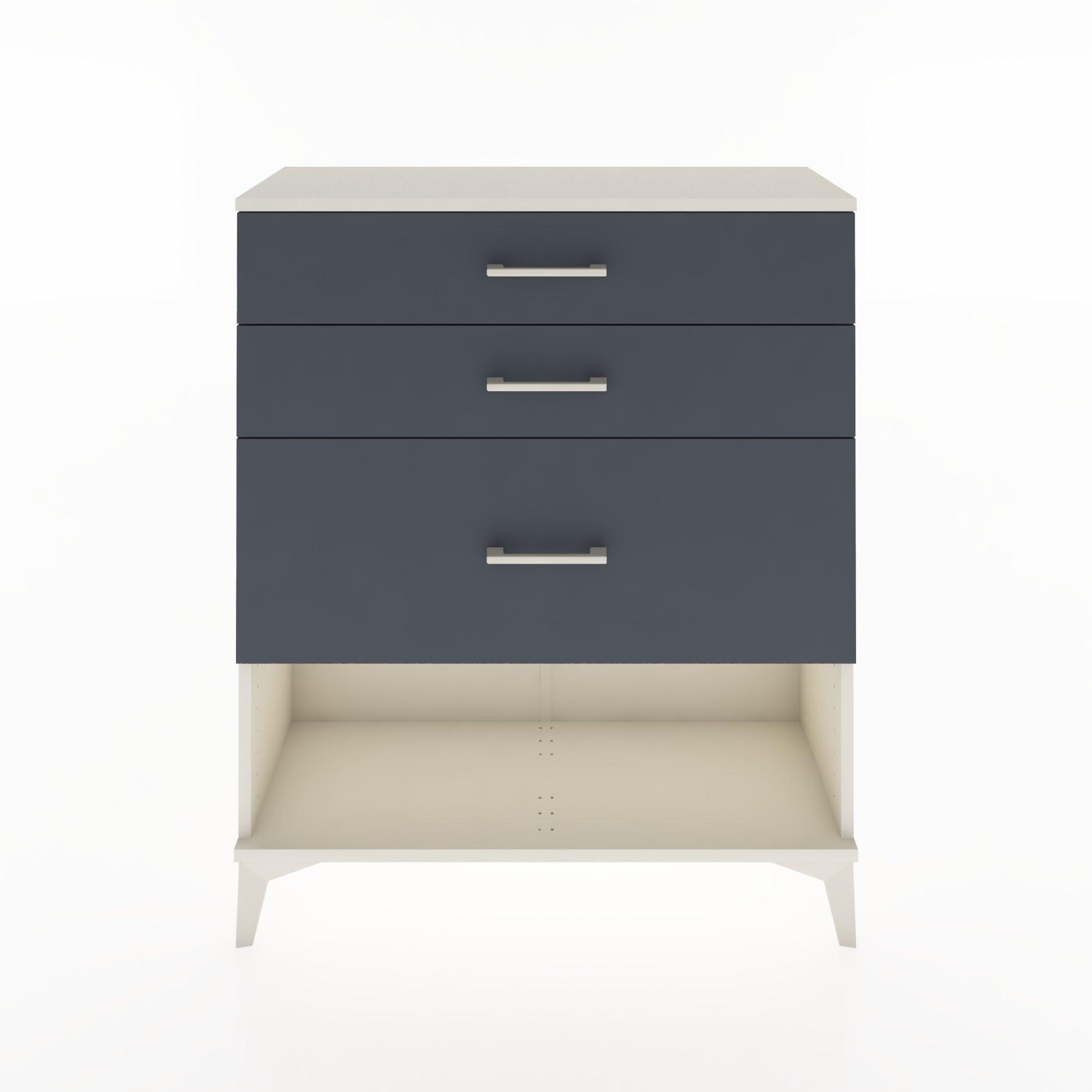Woodntry Modular Dresser Moonstone 88x30x94 cm with Drawers and Shelves CR15-1