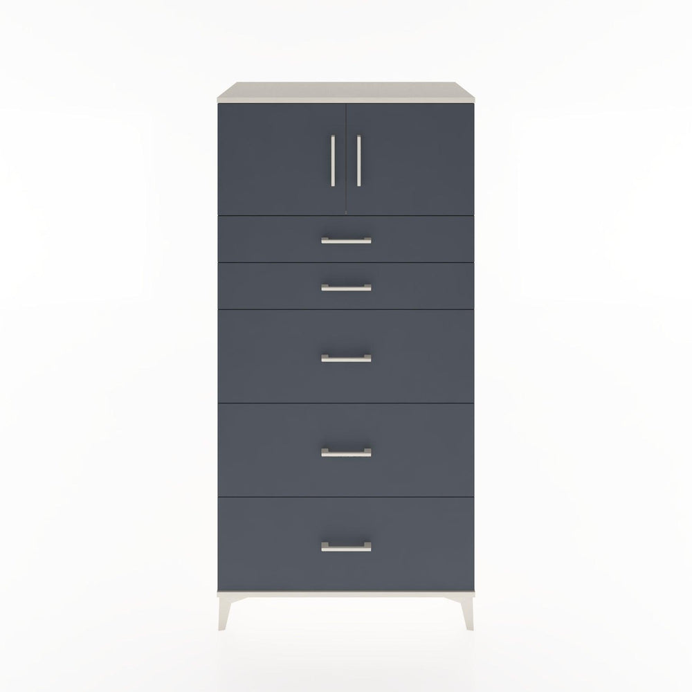 Woodntry Modular Cabinet Moonstone 88x44x170 cm with Doors and Drawers KC22-1