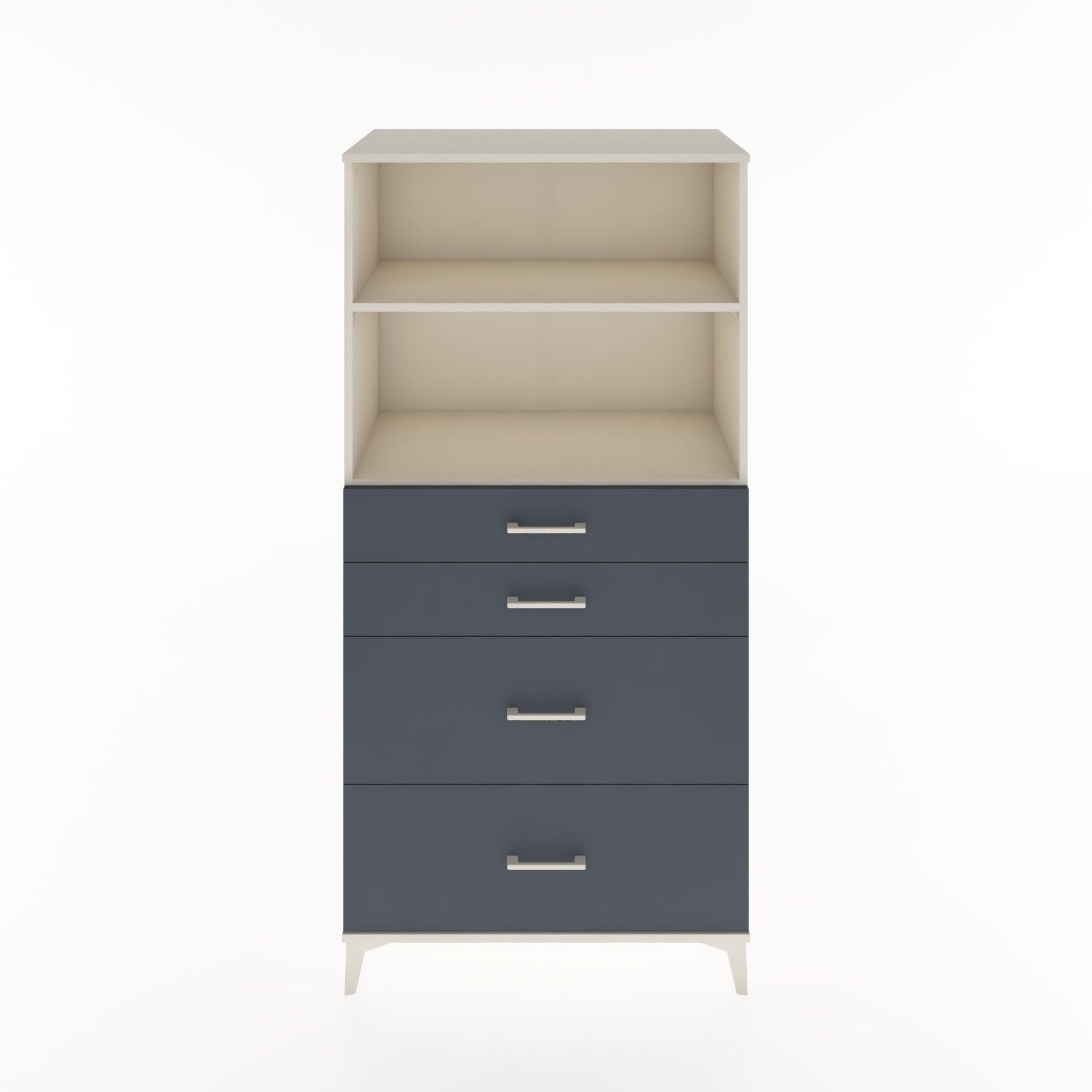 Woodntry Modular Cabinet Moonstone 88x44x170 cm with Drawers and Shelves CR47-1