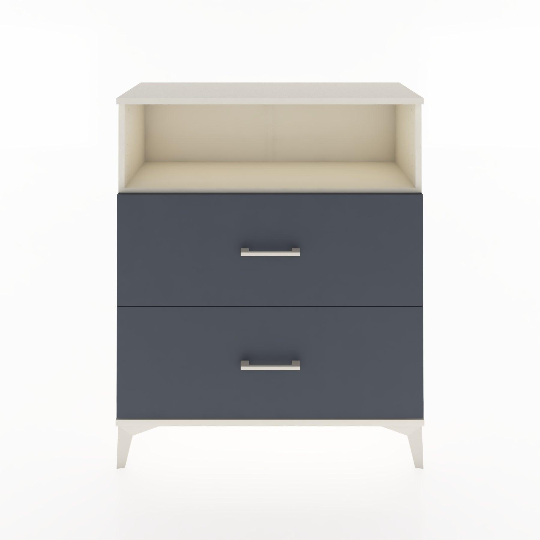 Woodntry Modular Dresser Moonstone 88x30x94 cm with Drawers and Shelves CR14-1