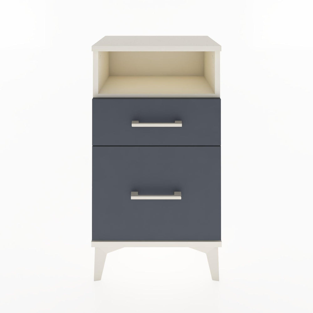 Woodntry Modüler Komodin 2 Çekmece ve Raflı V3 44x30x68 cm Aytaşı - Woodntry