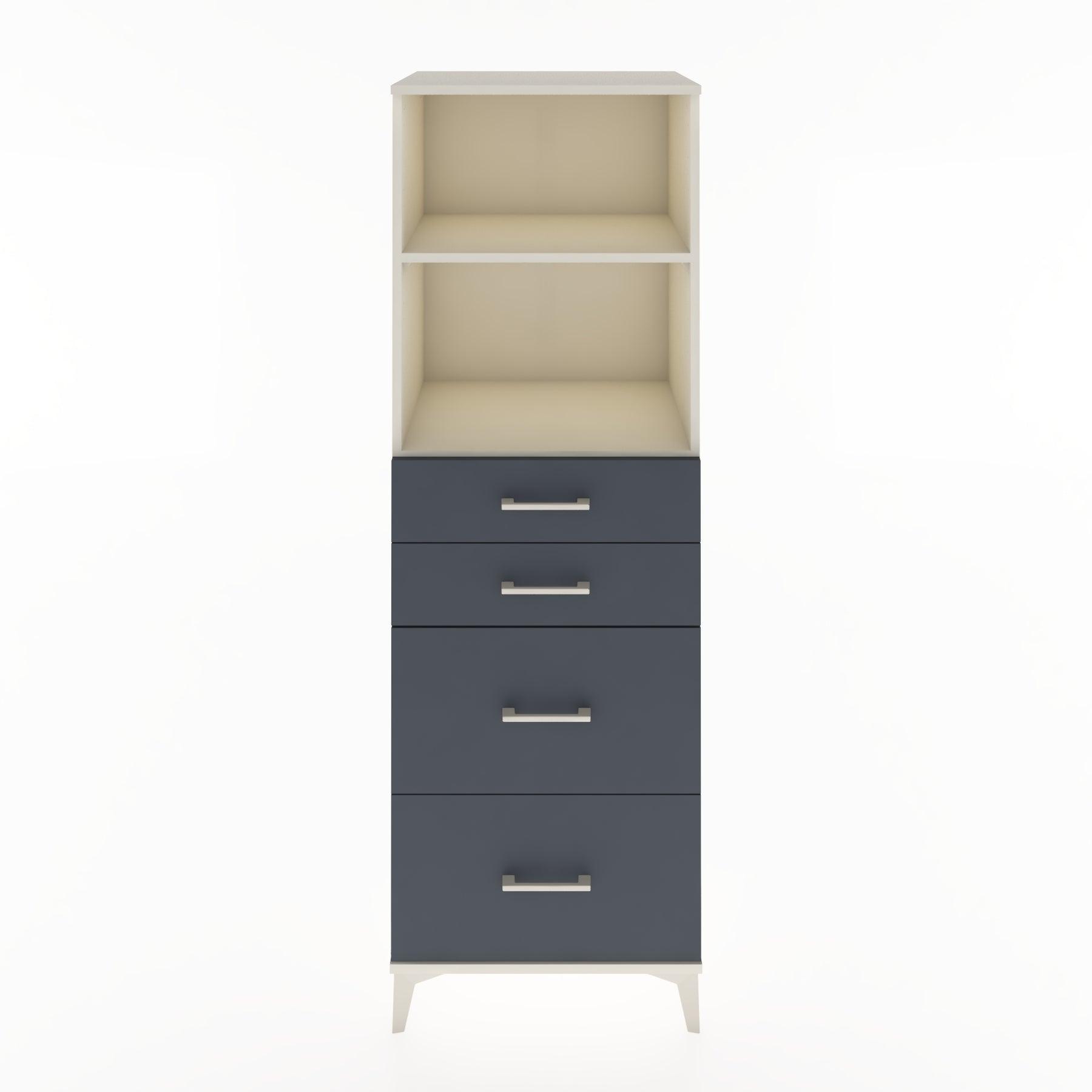 Woodntry Modular Cabinet Moonstone 60x44x170 cm with Drawers and Shelves CR46-1