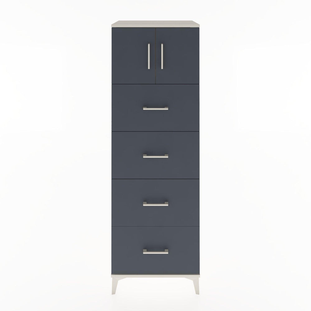 Woodntry Modüler Dolap Aytaşı 60x44x170 cm Kapaklı ve Çekmeceli KC25-1