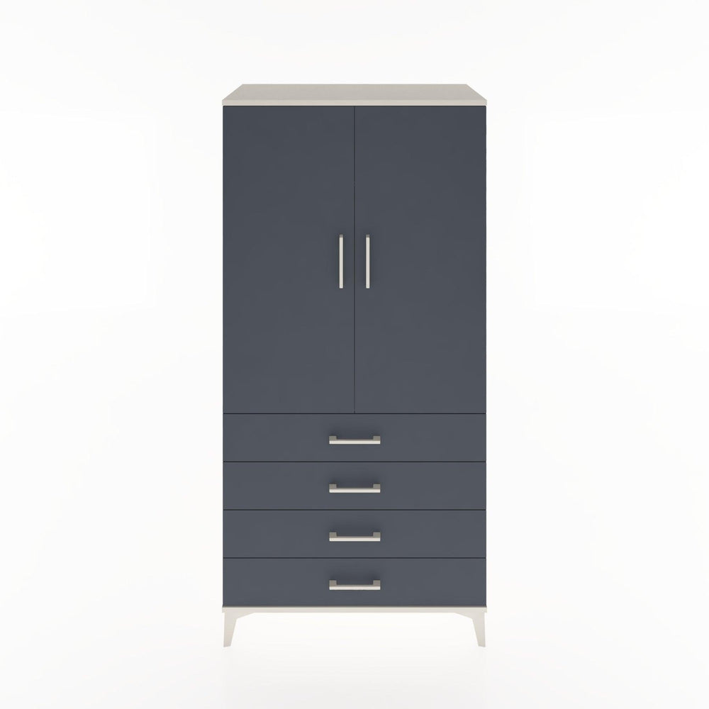 Woodntry Modular Cabinet Moonstone 88x44x170 cm with Doors and Drawers KC27-1
