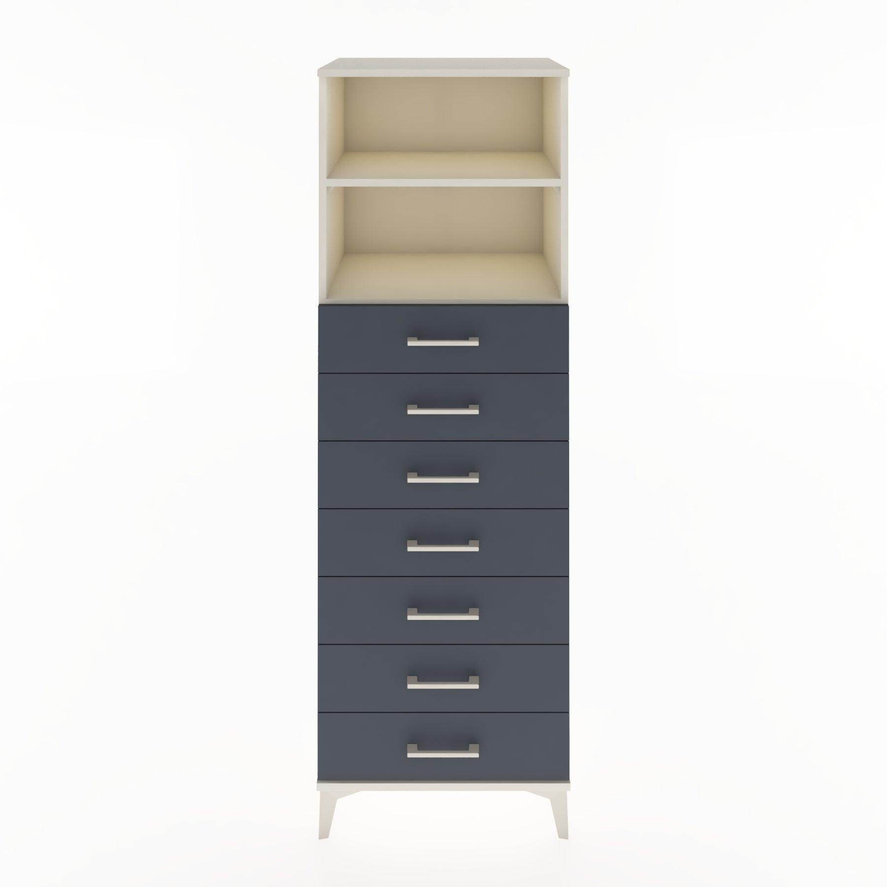 Woodntry Modular Cabinet Moonstone 60x44x170 cm with Drawers and Shelves CR33-1