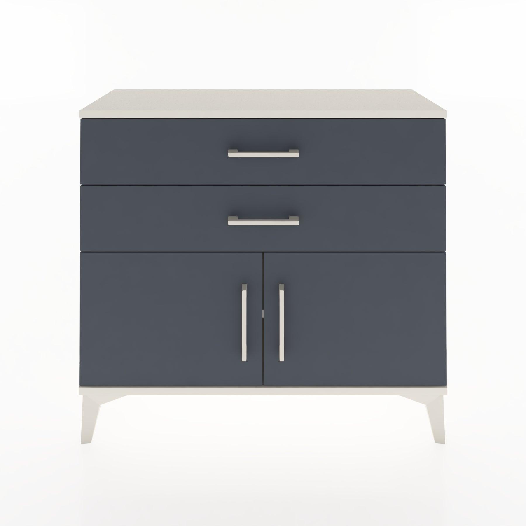 Woodntry Modüler Şifonyer Çekmece Raf Kapaklı 88x30x68 cm Çam - Woodntry