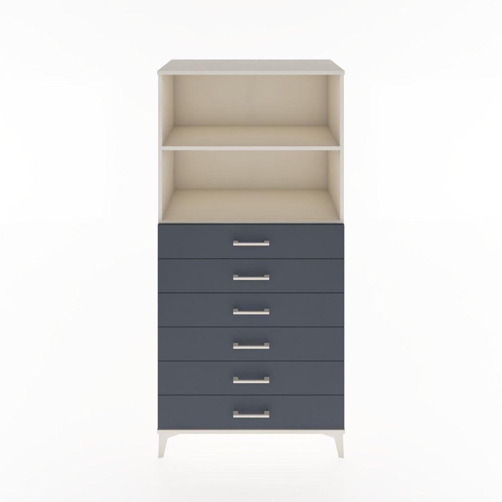 Woodntry Modular Cabinet Moonstone 88x44x170 cm with Drawers and Shelves CR34-1