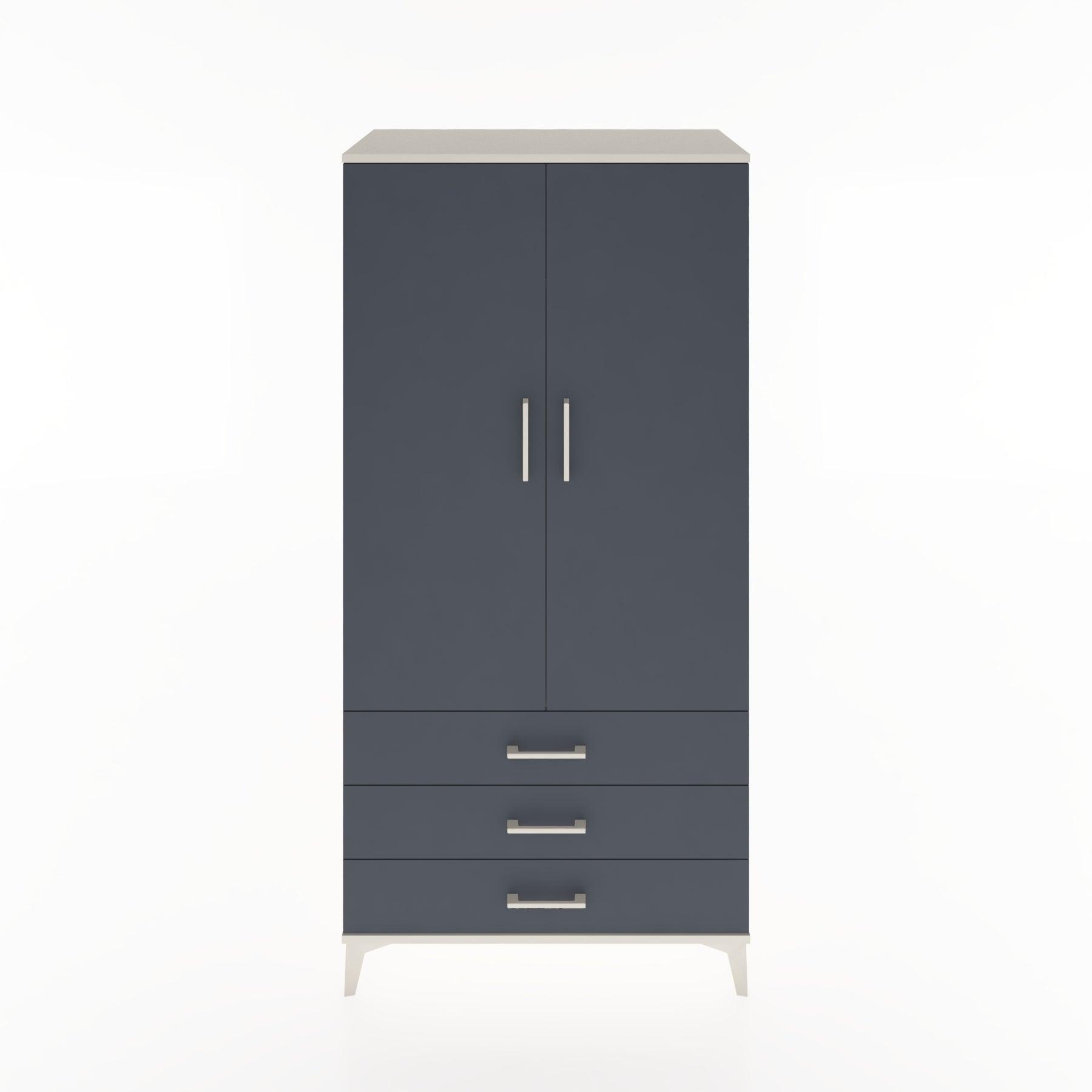 Woodntry Modular Cabinet Moonstone 88x44x170 cm with Doors and Drawers KC28-1