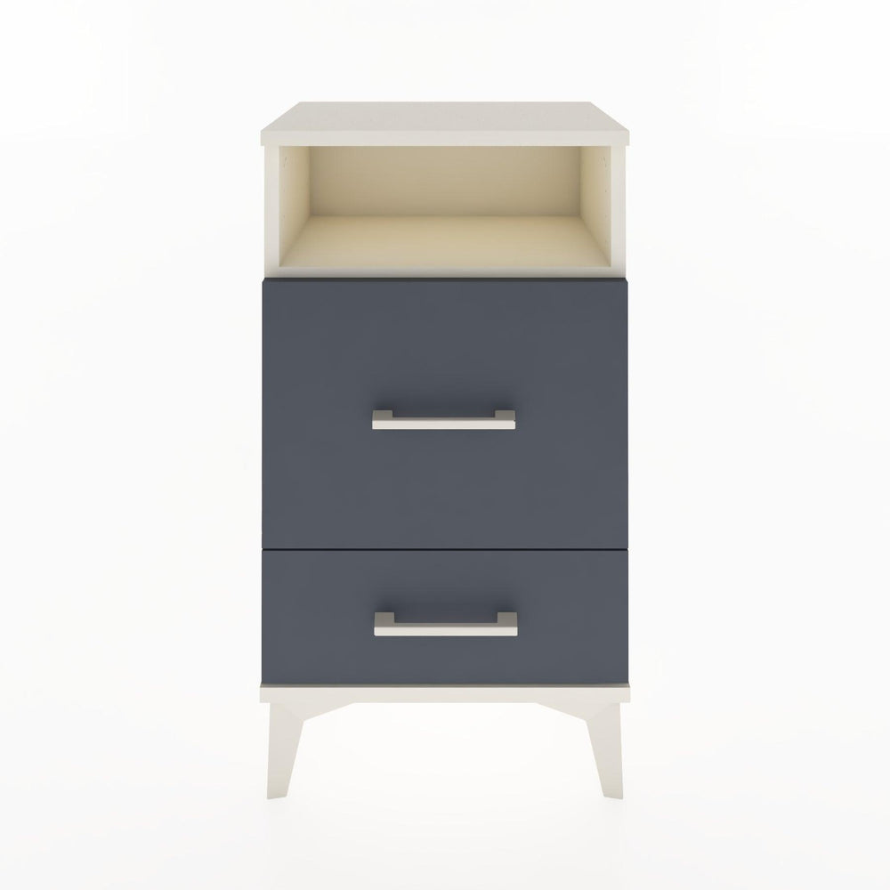 Woodntry Modüler Komodin 2 Çekmece ve Raflı V4 44x30x68 cm Aytaşı - Woodntry