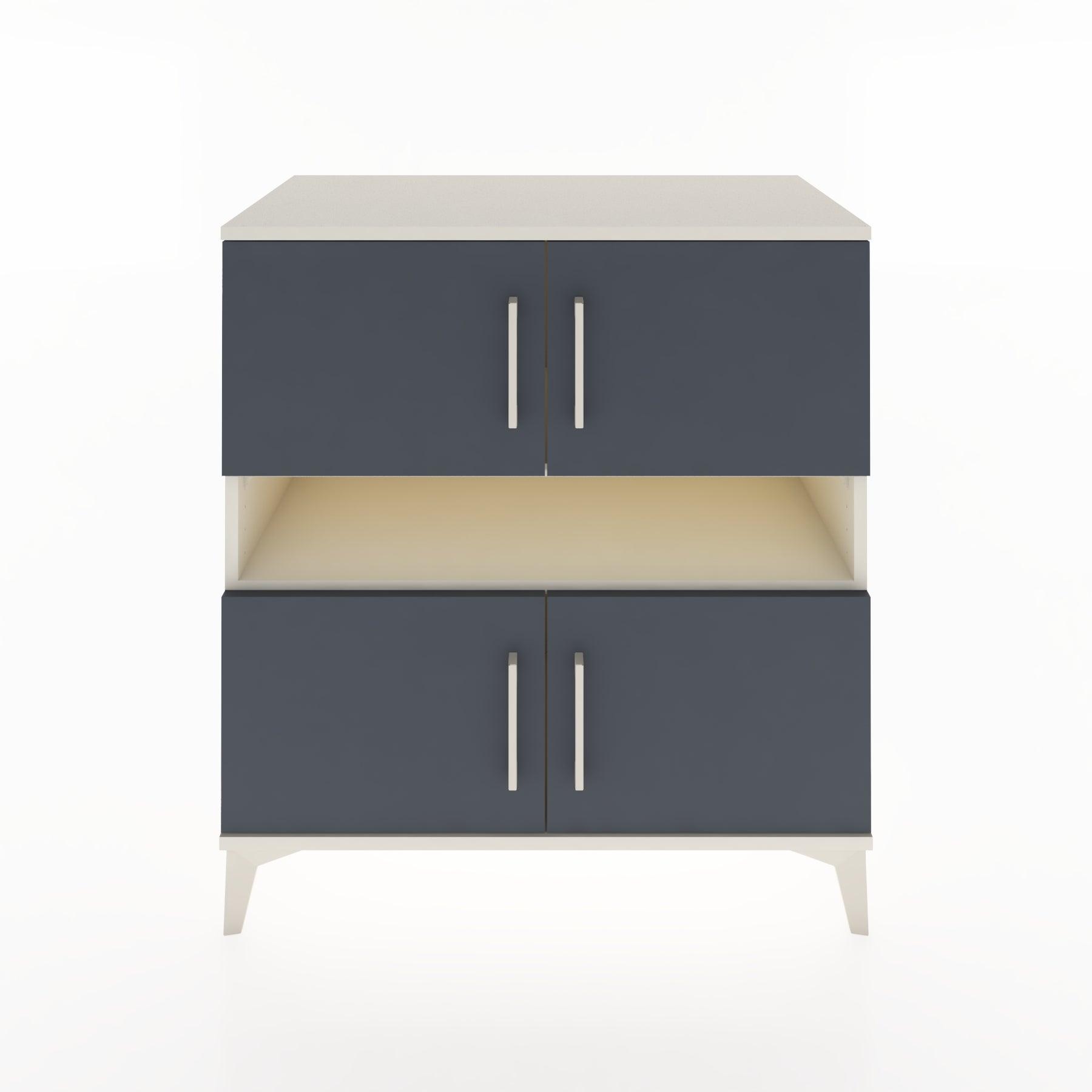Woodntry Modular Dresser Moonstone 88x44x84 cm with Cover and Shelf KR104-1