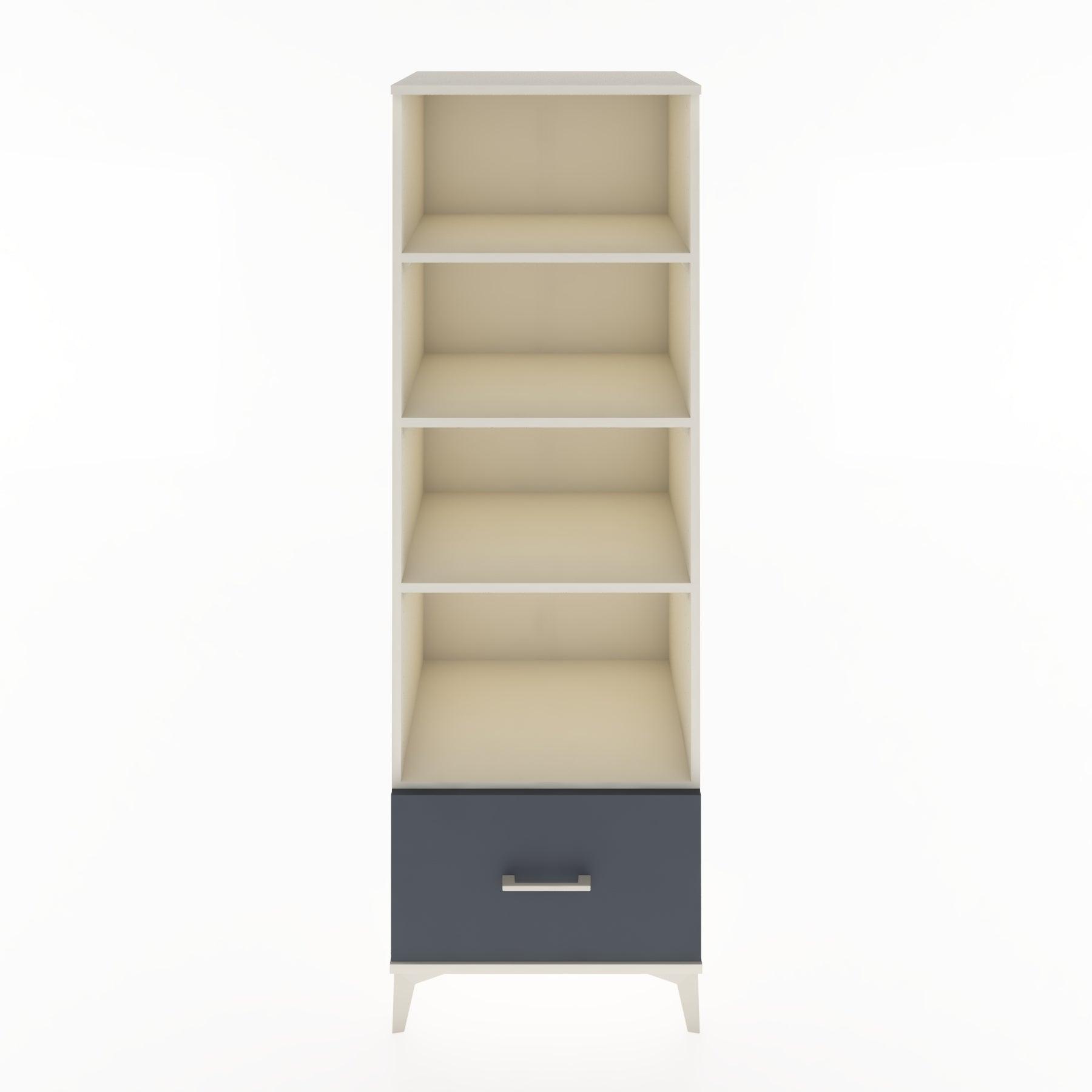 Woodntry Modular Cabinet Moonstone 60x44x170 cm with Drawers and Shelves CR44-1