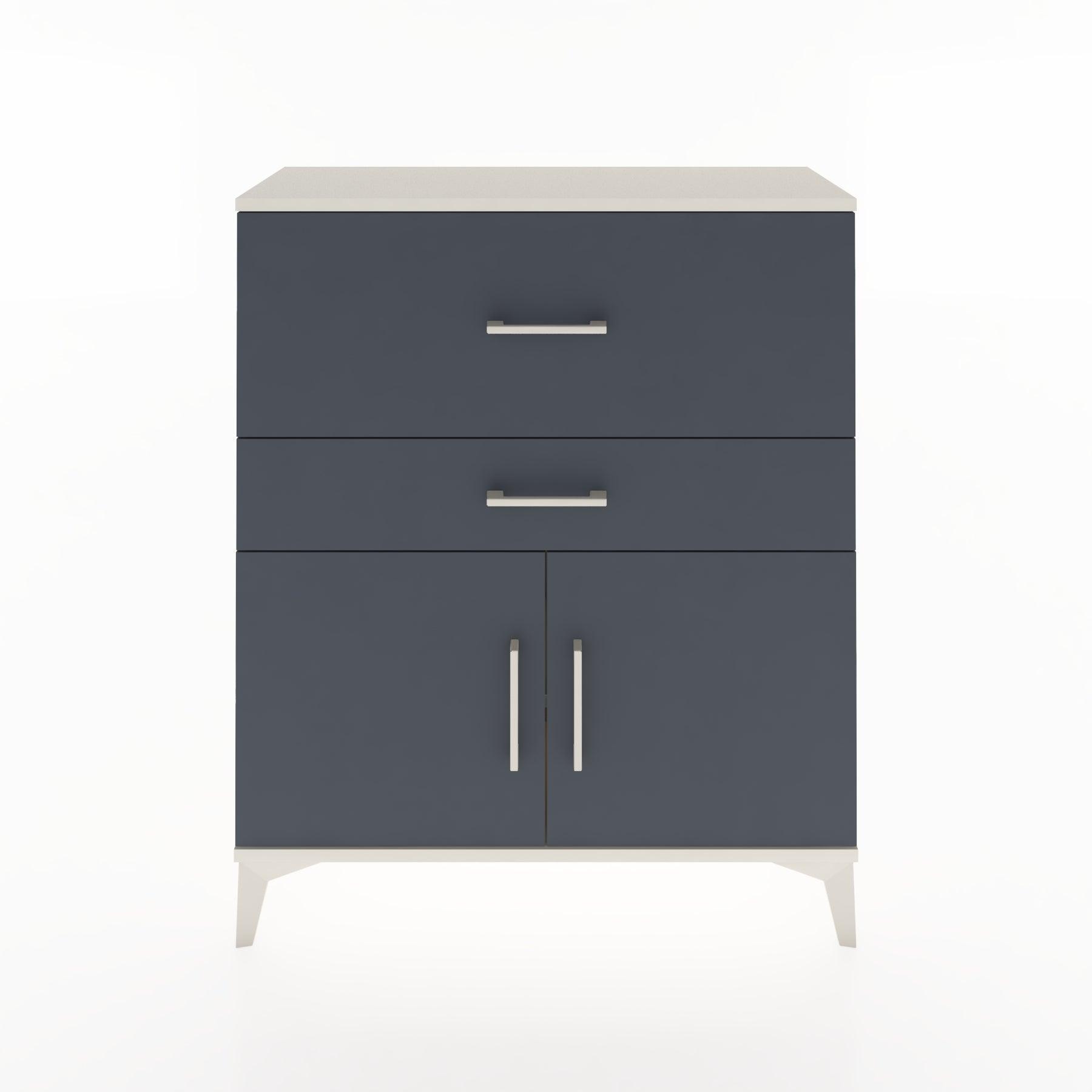 Woodntry Modüler Şifonyer Aytaşı 88x30x94 cm Kapaklı ve Çekmeceli KC12-1