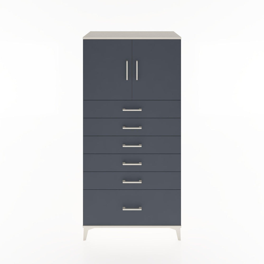 Woodntry Modular Cabinet Moonstone 88x44x170 cm with Doors and Drawers KC11-1