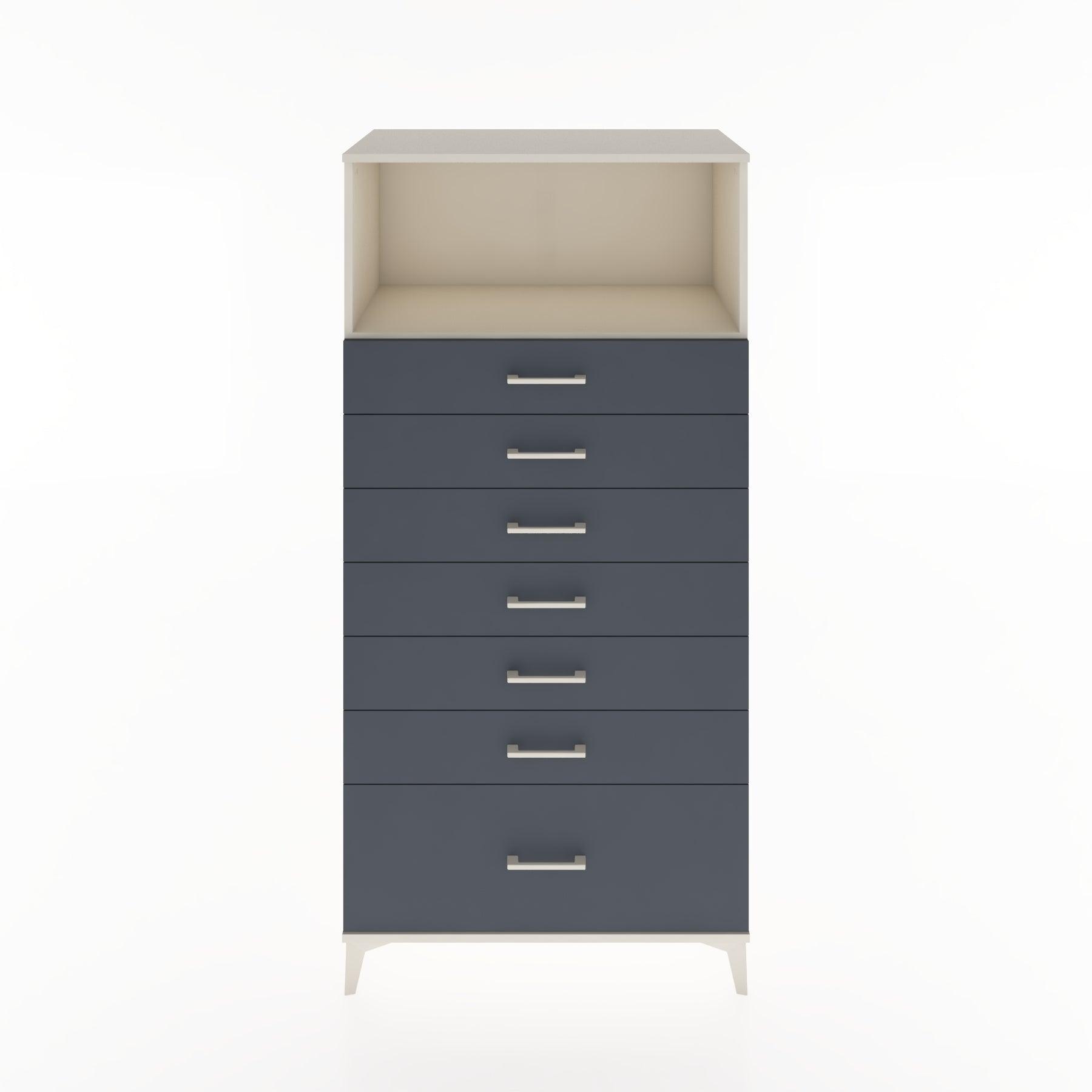 Woodntry Modular Cabinet Moonstone 88x44x170 cm with Drawers and Shelves CR38-1
