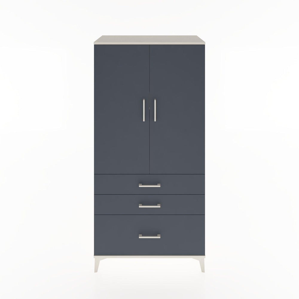 Woodntry Modular Cabinet Moonstone 88x44x170 cm with Doors and Drawers KC14-1