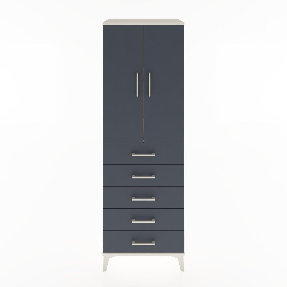 Woodntry Modular Cabinet Moonstone 60x44x170 cm with Doors and Drawers KC4-1