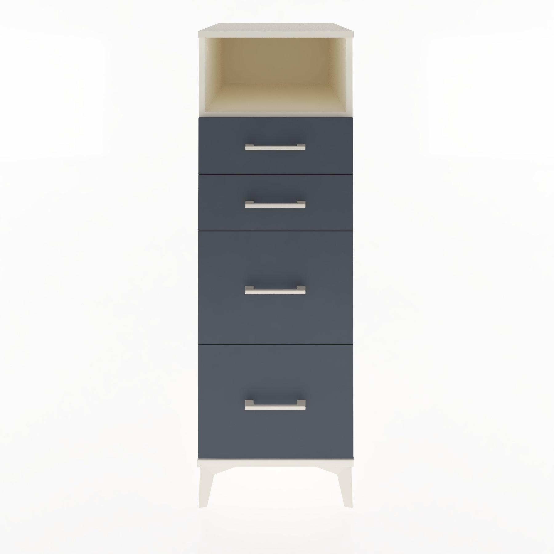 Woodntry Modular Cabinet Moonstone 44x30x122 cm with Drawers and Shelves CR101-1