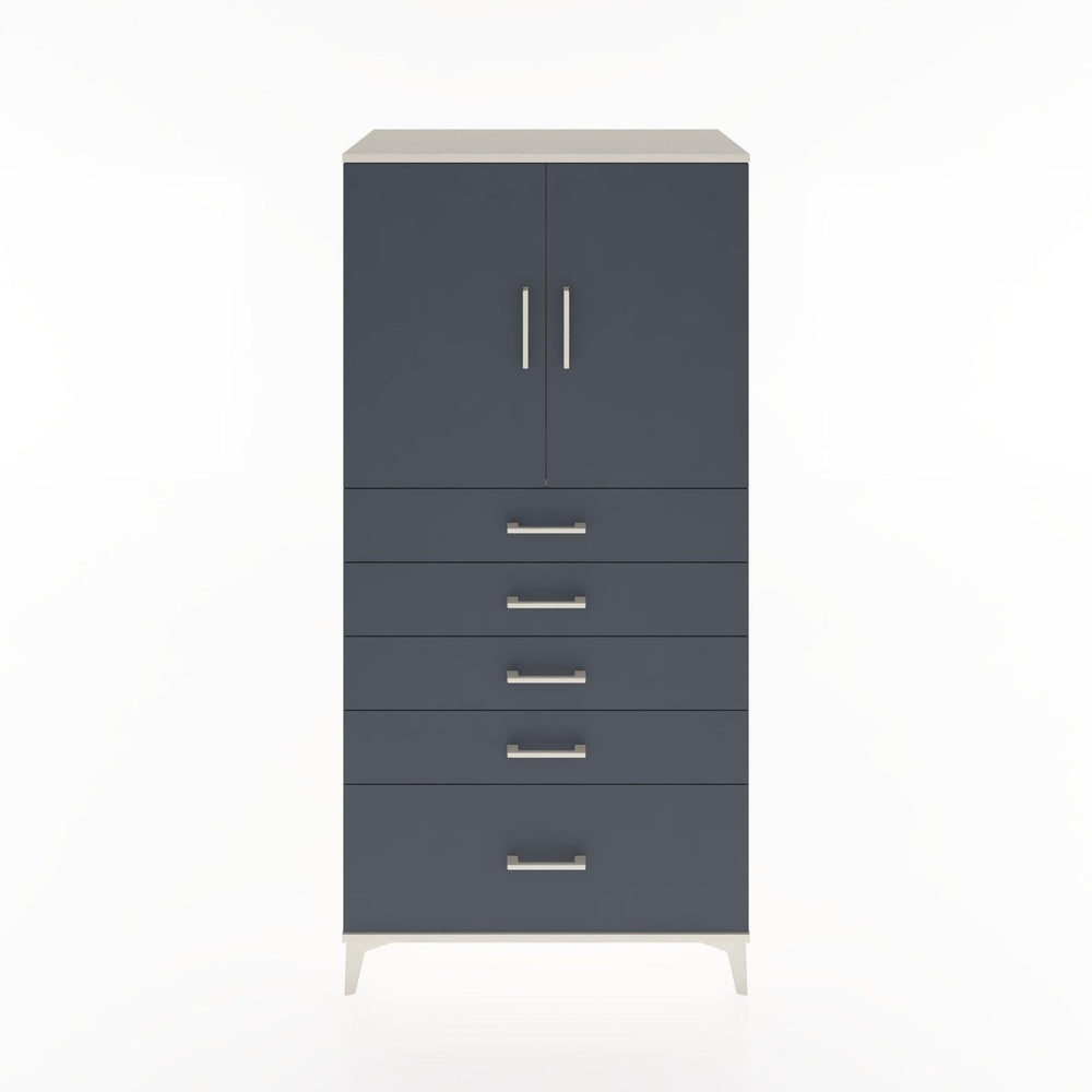 Woodntry Modular Cabinet Moonstone 88x44x170 cm with Doors and Drawers KC12-1