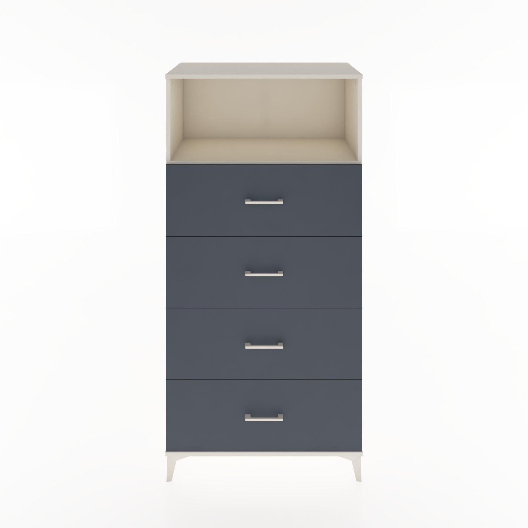 Woodntry Modular Cabinet Moonstone 88x44x170 cm with Drawers and Shelves CR53-1