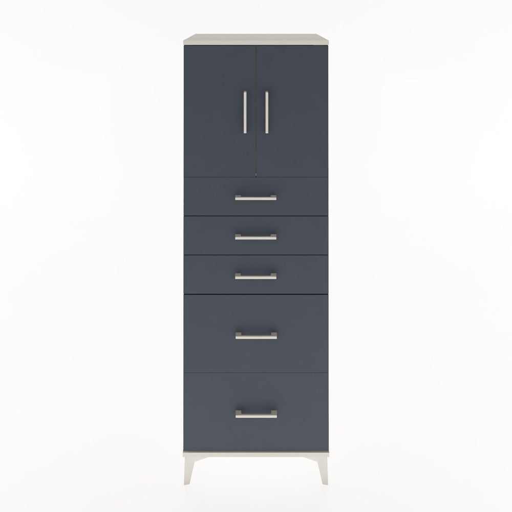 Woodntry Modular Cabinet Moonstone 60x44x170 cm with Doors and Drawers KC18-1