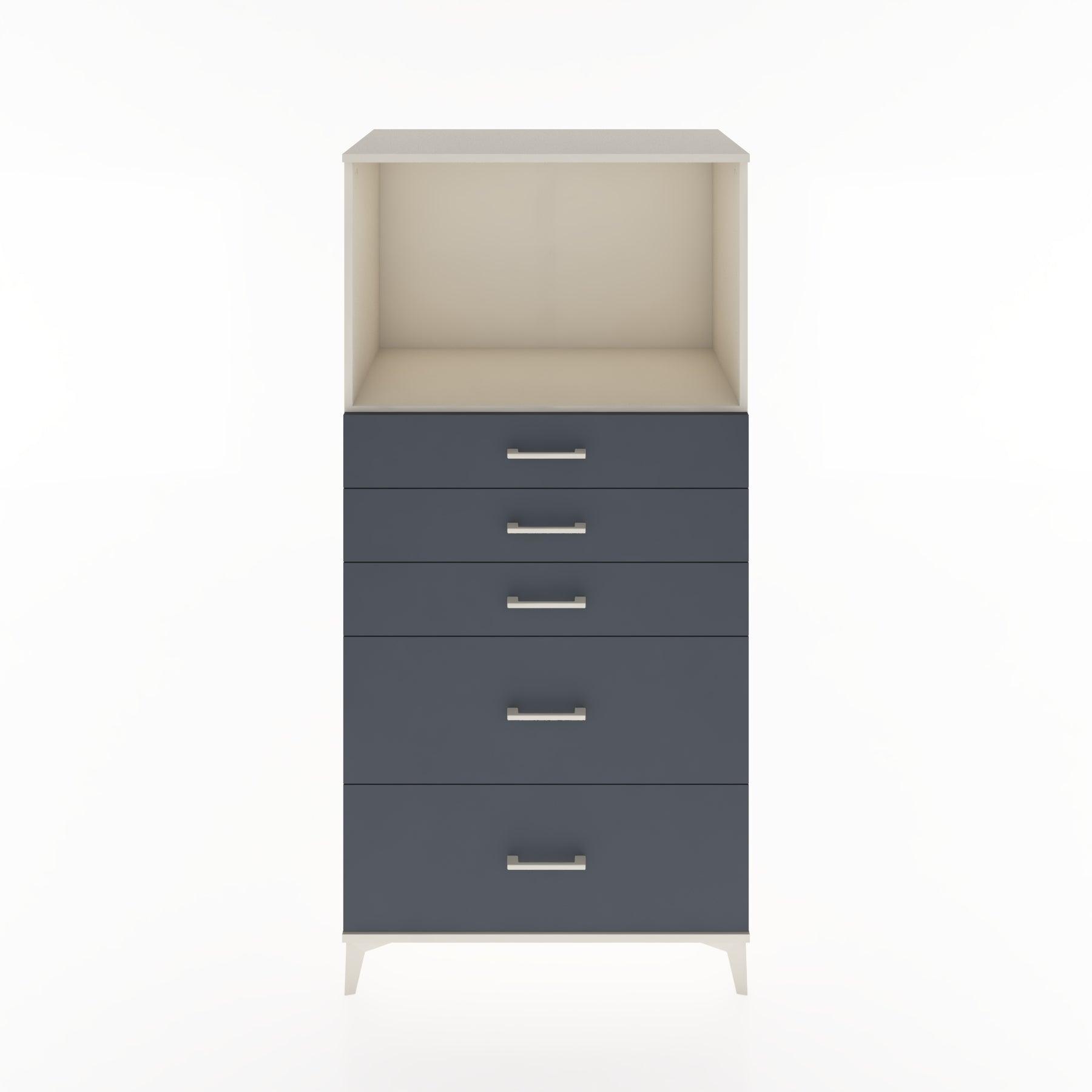 Woodntry Modular Cabinet Moonstone 88x44x170 cm with Drawers and Shelves CR46-1