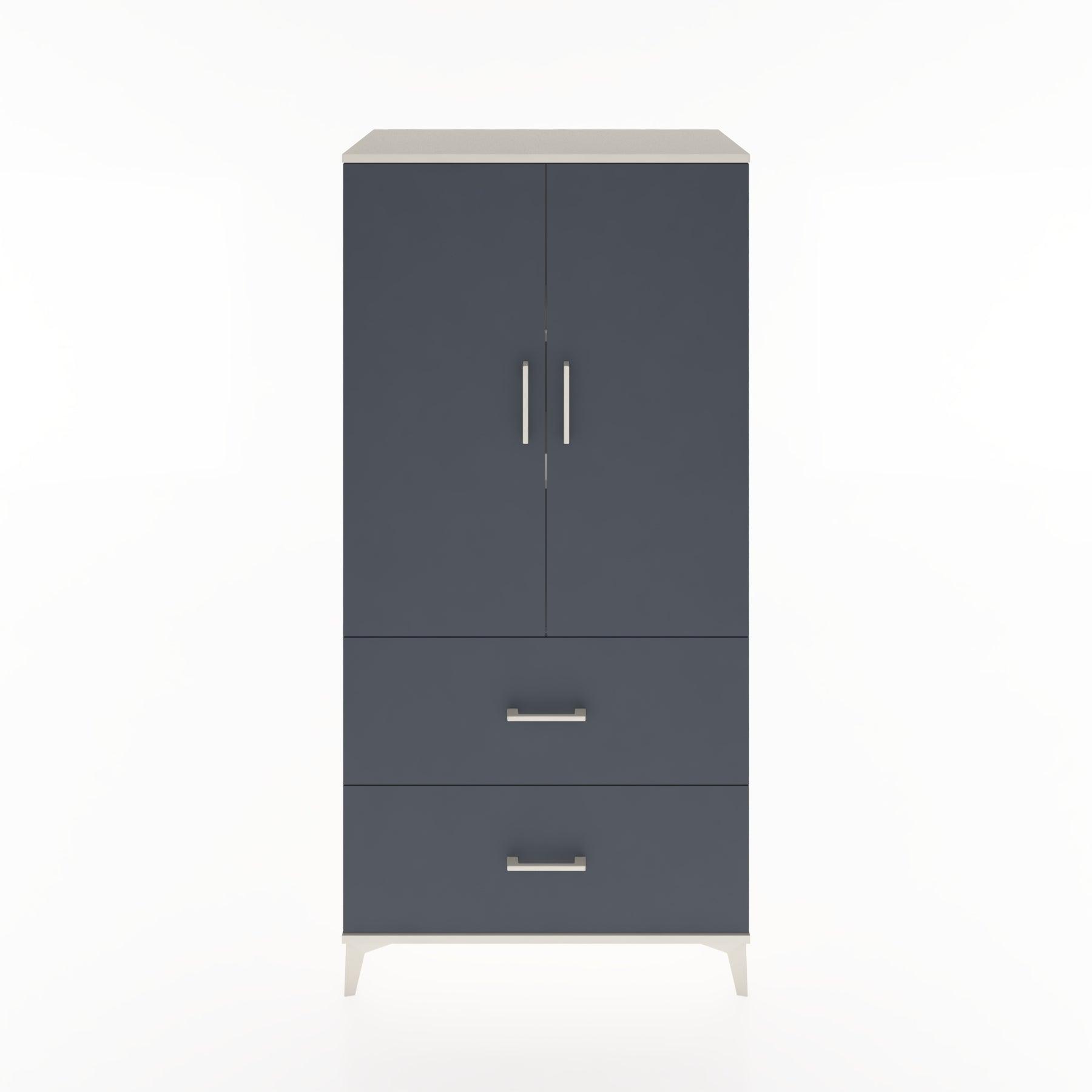Woodntry Modular Cabinet Moonstone 88x44x170 cm with Doors and Drawers KC21-1