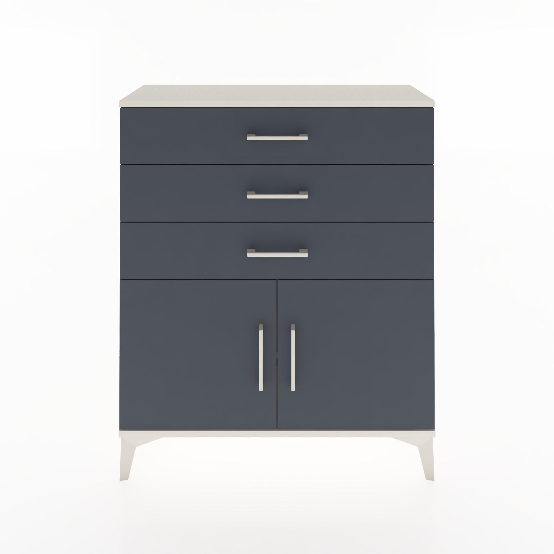 Woodntry Modüler Şifonyer Aytaşı 88x30x94 cm Kapaklı ve Çekmeceli KC8-1