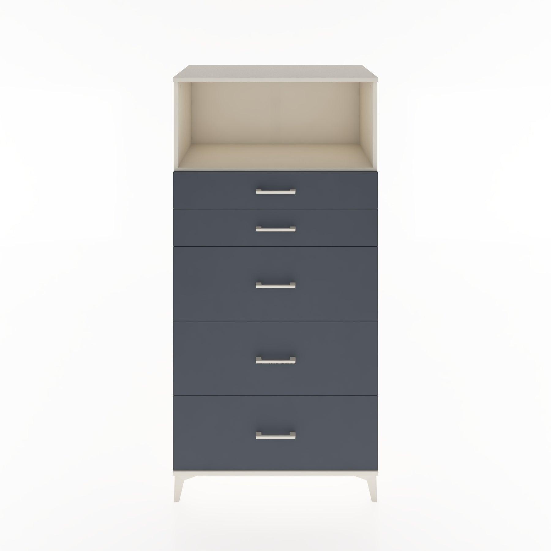 Woodntry Modular Cabinet Moonstone 88x44x170 cm with Drawers and Shelves CR50-1