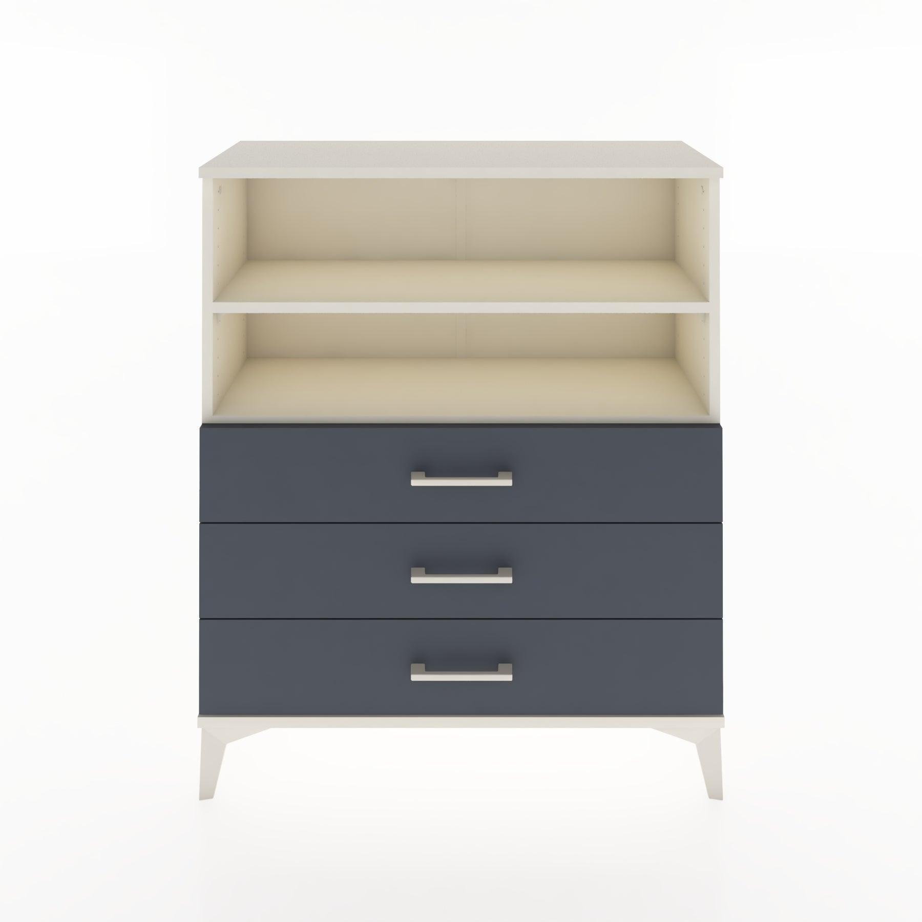 Woodntry Modüler Şifonyer Aytaşı 88x30x94 cm Çekmeceli ve Raflı CR18-1