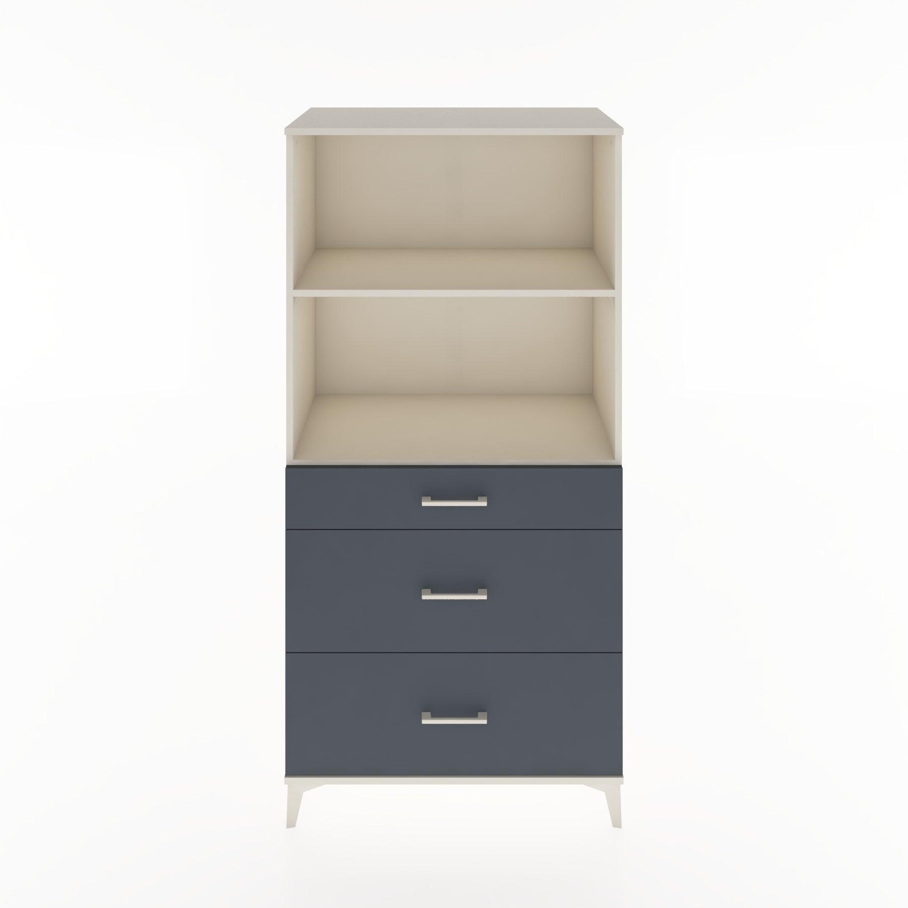 Woodntry Modular Cabinet Moonstone 88x44x170 cm with Drawers and Shelves CR48-1