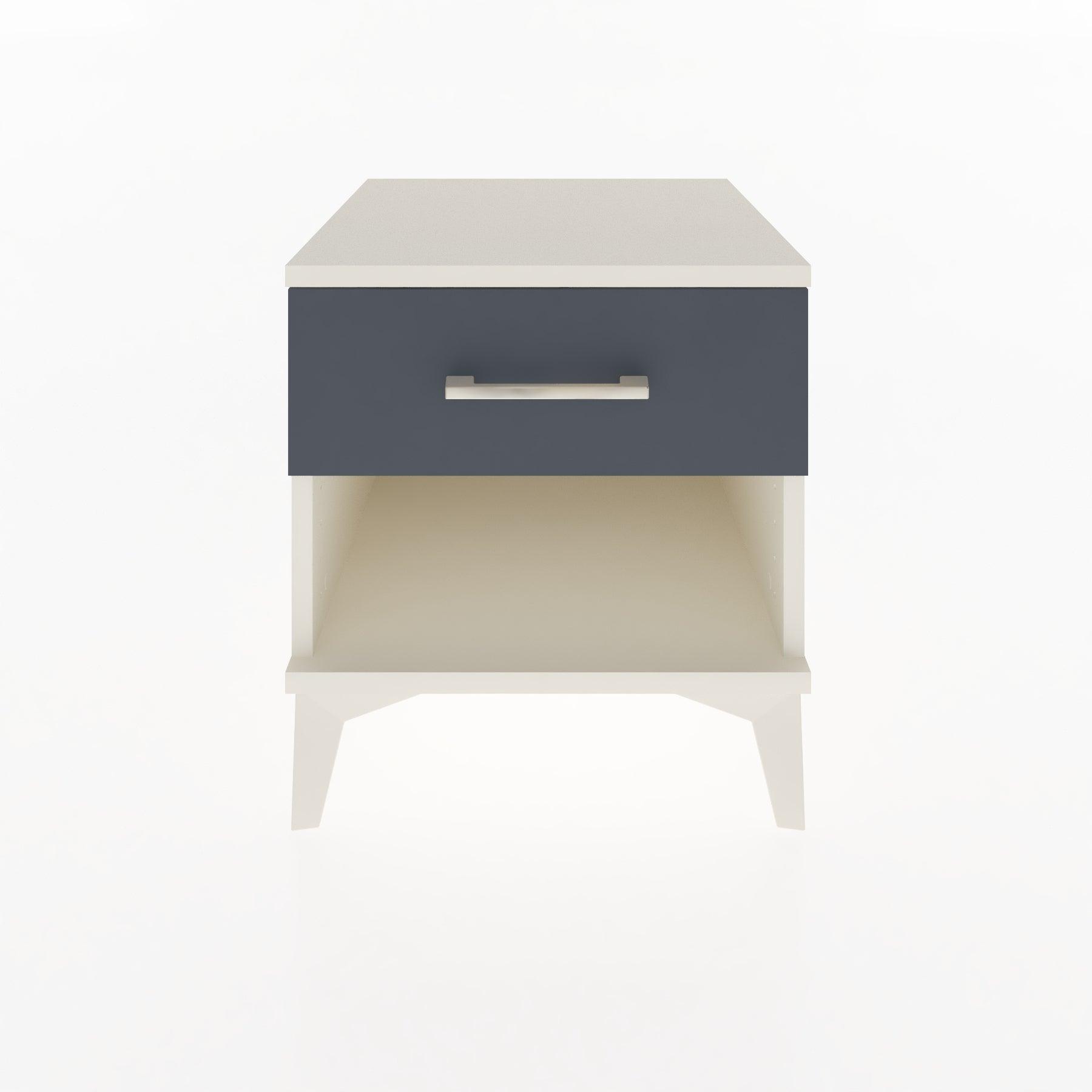 Woodntry Modular Nightstand Moonstone 44x44x36 cm with Drawer and Shelf CR1-1