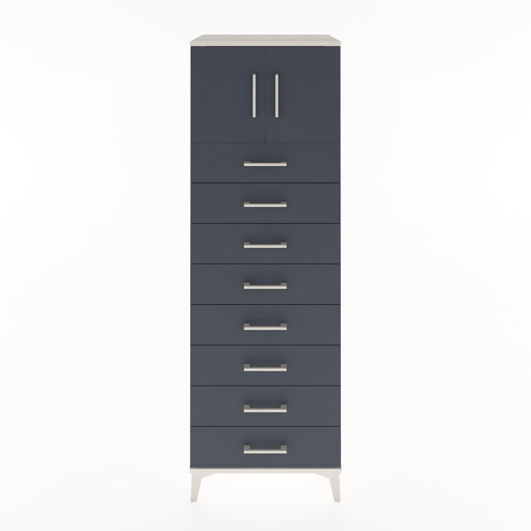 Woodntry Modular Cabinet Moonstone 60x44x170 cm with Doors and Drawers KC1-1