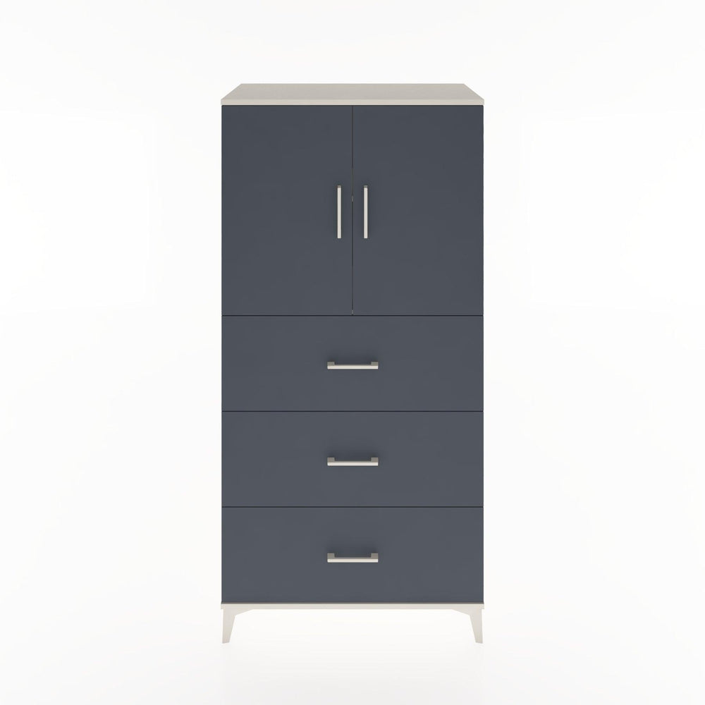 Woodntry Modular Cabinet Moonstone 88x44x170 cm with Doors and Drawers KC24-1