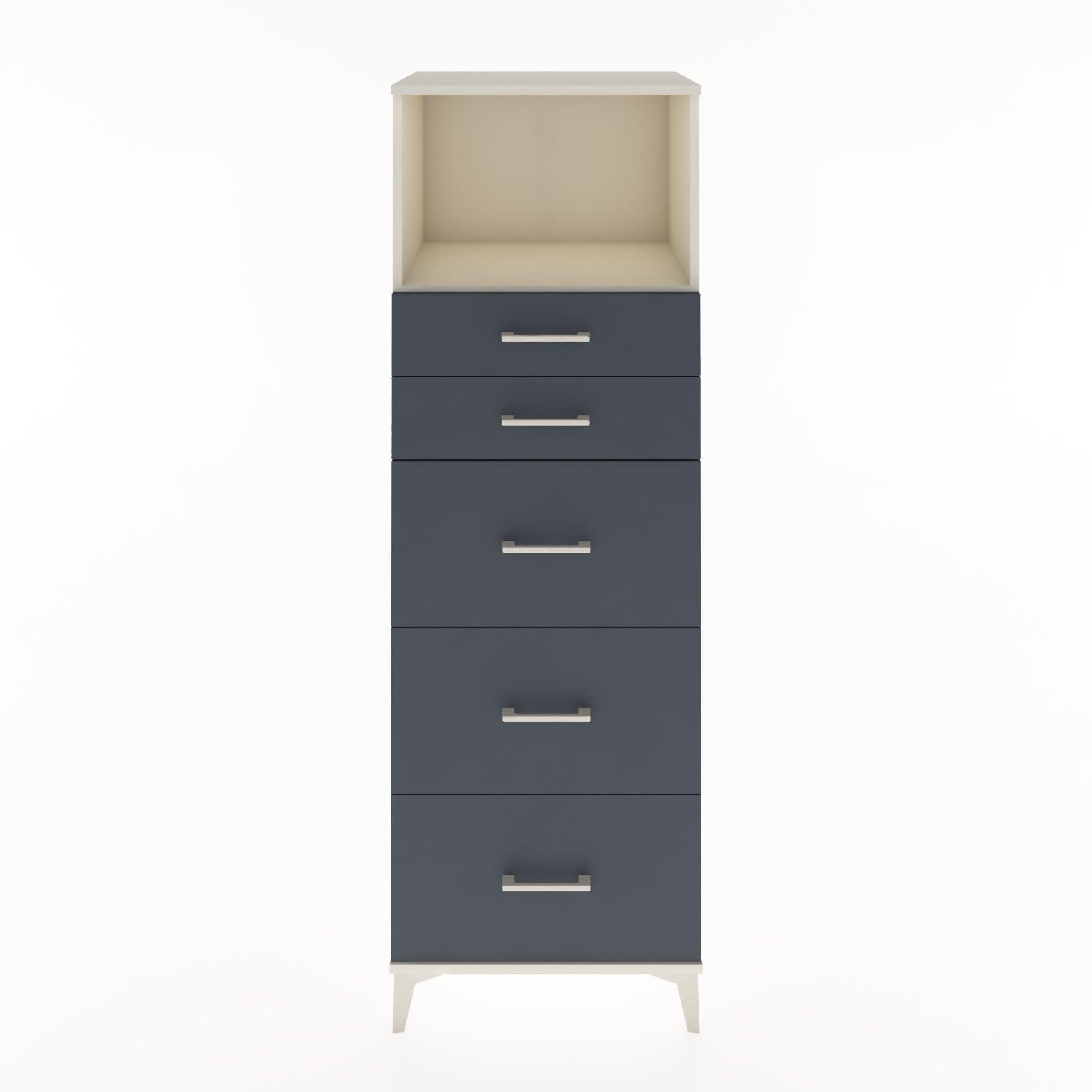 Woodntry Modüler Dolap Aytaşı 60x44x170 cm Çekmeceli ve Raflı CR49-1