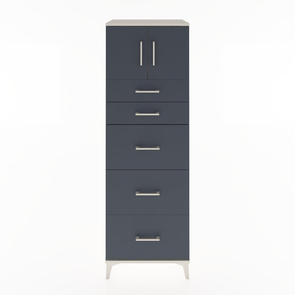 Woodntry Modular Cabinet Moonstone 60x44x170 cm with Doors and Drawers KC22-1