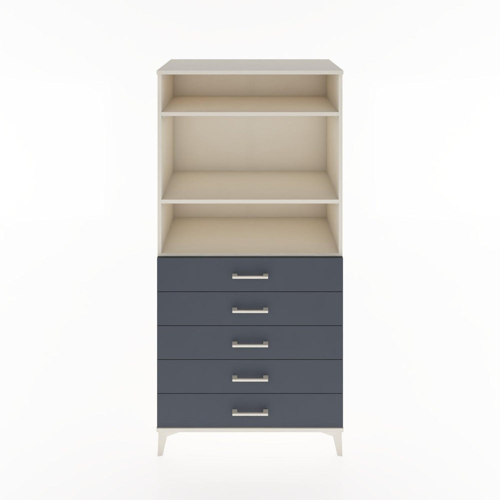 Woodntry Modular Cabinet Moonstone 88x44x170 cm with Drawers and Shelves CR35-1