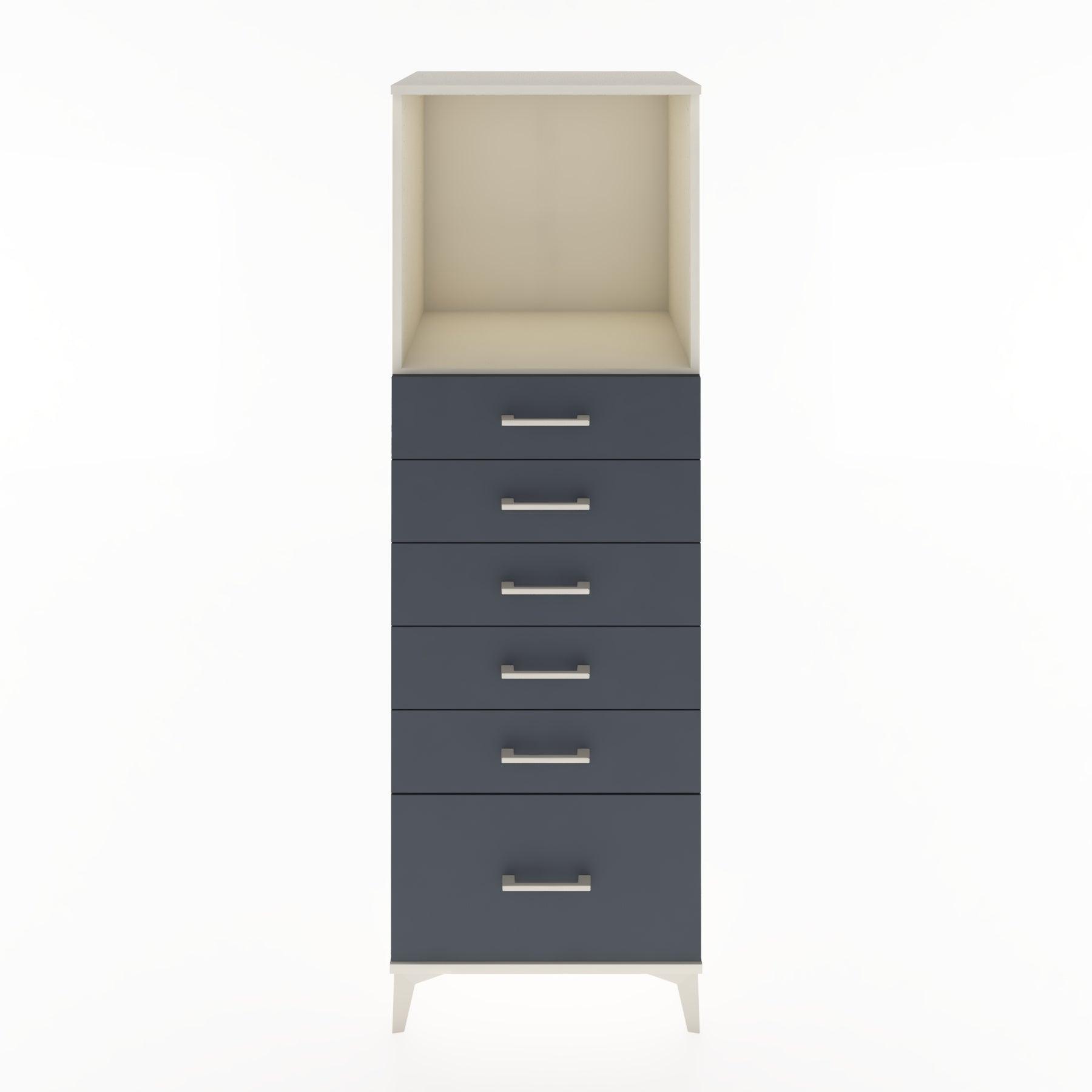 Woodntry Modular Cabinet Moonstone 60x44x170 cm with Drawers and Shelves CR39-1